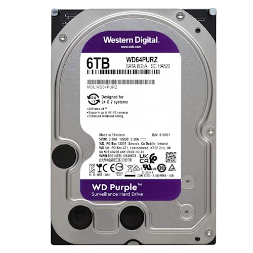 ウエスタンデジタル 防犯カメラ用HDD 6TB 3.5インチ
