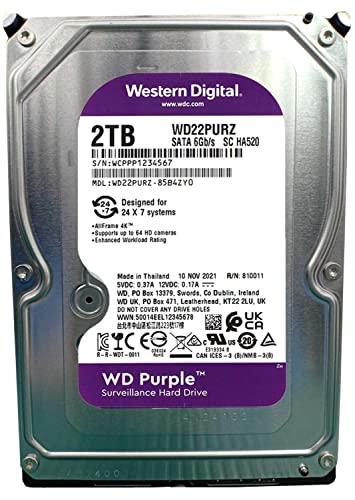 ウエスタンデジタル 防犯カメラ用HDD 2TB 3.5インチ