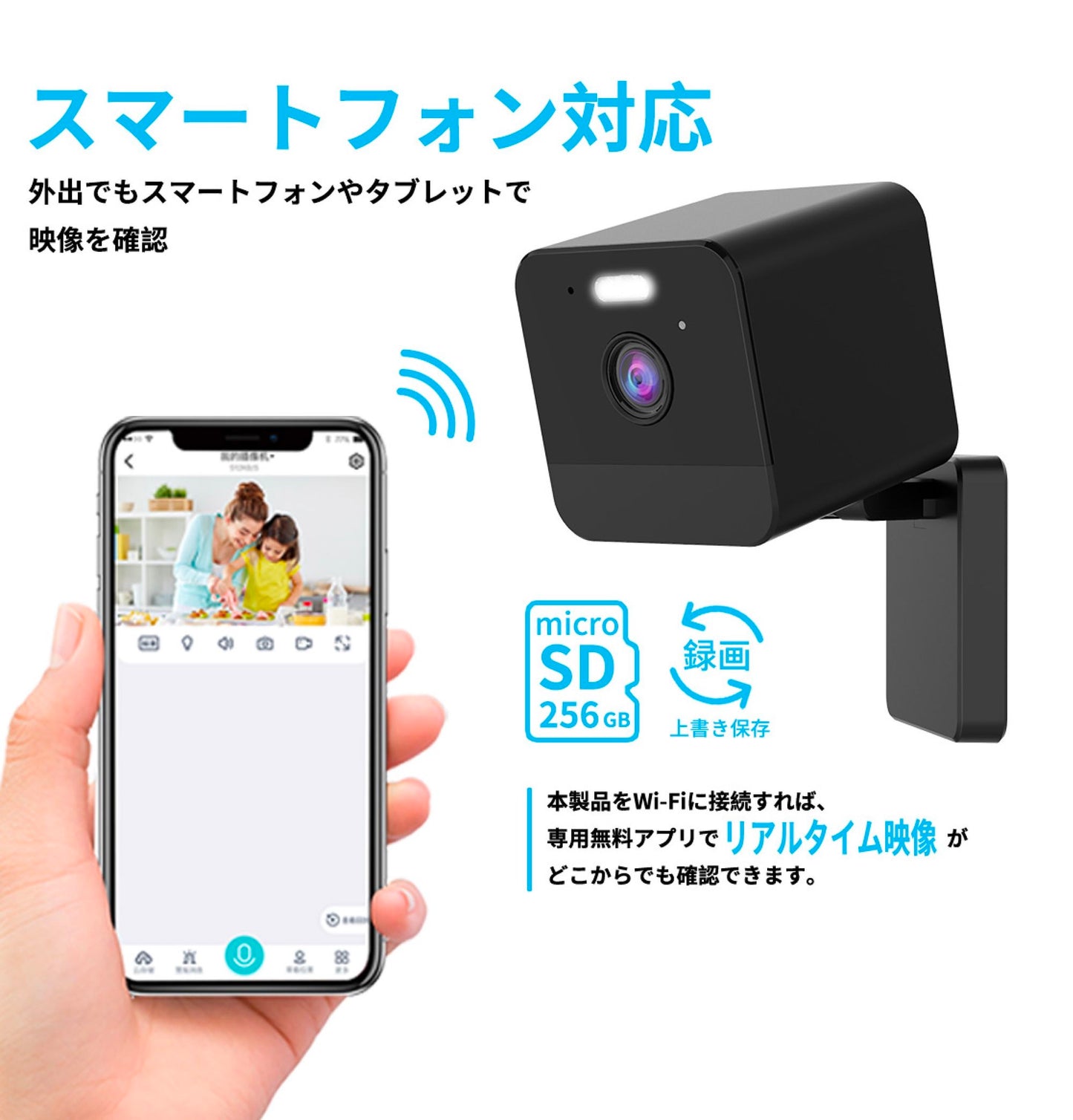 防犯カメラスターターキット（キューブ型4台＋レコーダー1台）