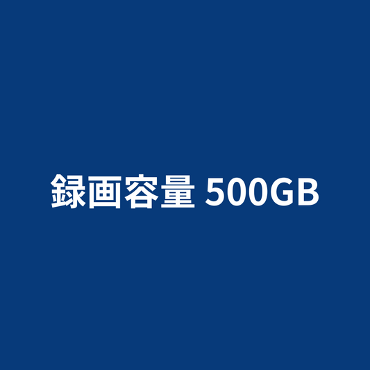 録画容量 500GB