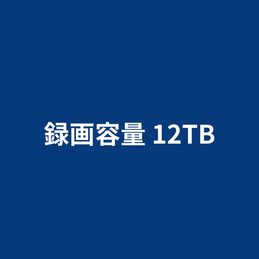 録画容量 12TB