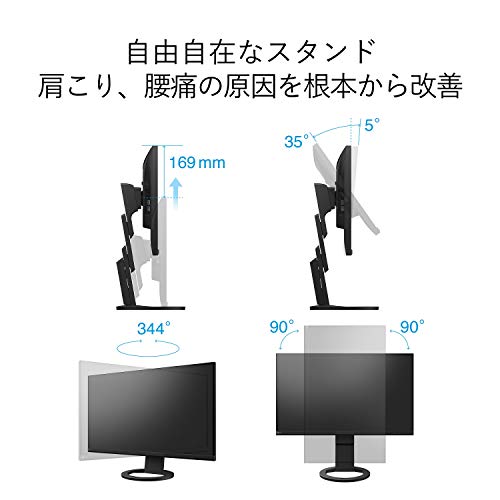 EIZO 27.0型フレームレスモニターFlexScan ブラック