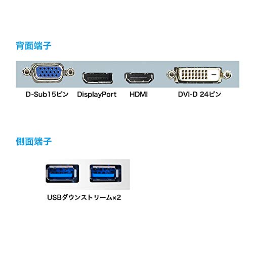 EIZO 23.8型フレームレスモニターFlexScan ホワイト