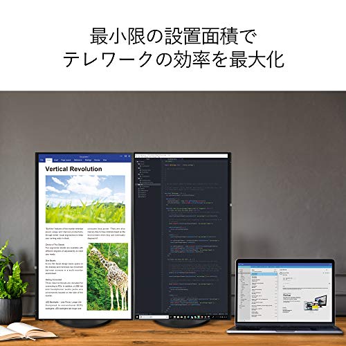 EIZO 23.8型フレームレスモニターFlexScan ブラック