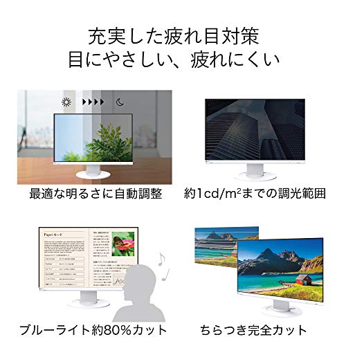 EIZO 22.5型フレームレスモニターFlexScan ブラック