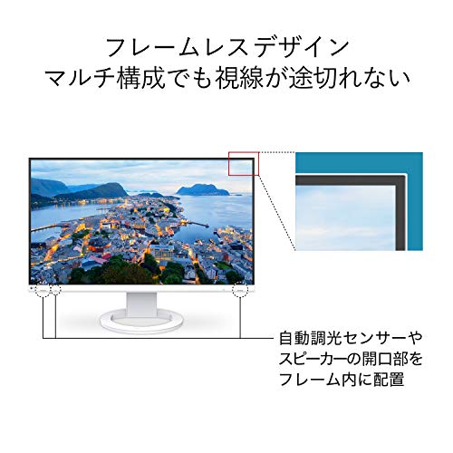EIZO 27.0型フレームレスモニターFlexScan ブラック